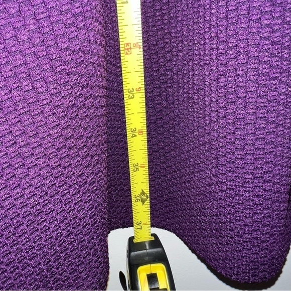 NEW Chaps Women's Textured Fit & Flare Dress Beetroot Size 10 - Picture 8 of 11